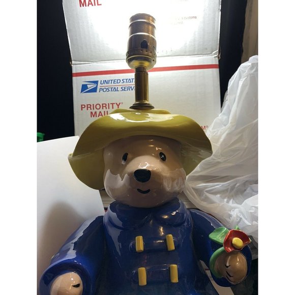 Vintage Paddington Bear Lamp by NOJO EDEN 1991 14 1/2 Inches Works No Lamp Shade - Picture 10 of 10